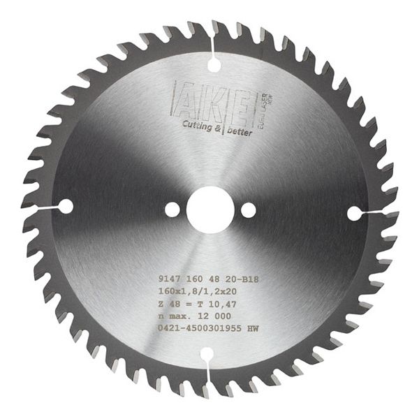 MTR-15 Lame de scie circulaire Trespa 160 X 1,8/1,2 Z= 48 TF Pos.