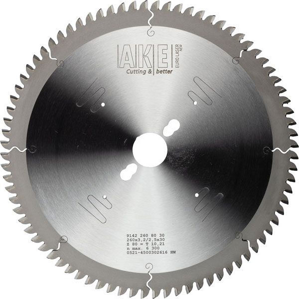 MTR-46 Lame de scie circulaire Aluminium 250 X 2,8/2,2 Z=80 TF Neg.